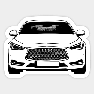 Infiniti Q60 Sketch Art Sticker